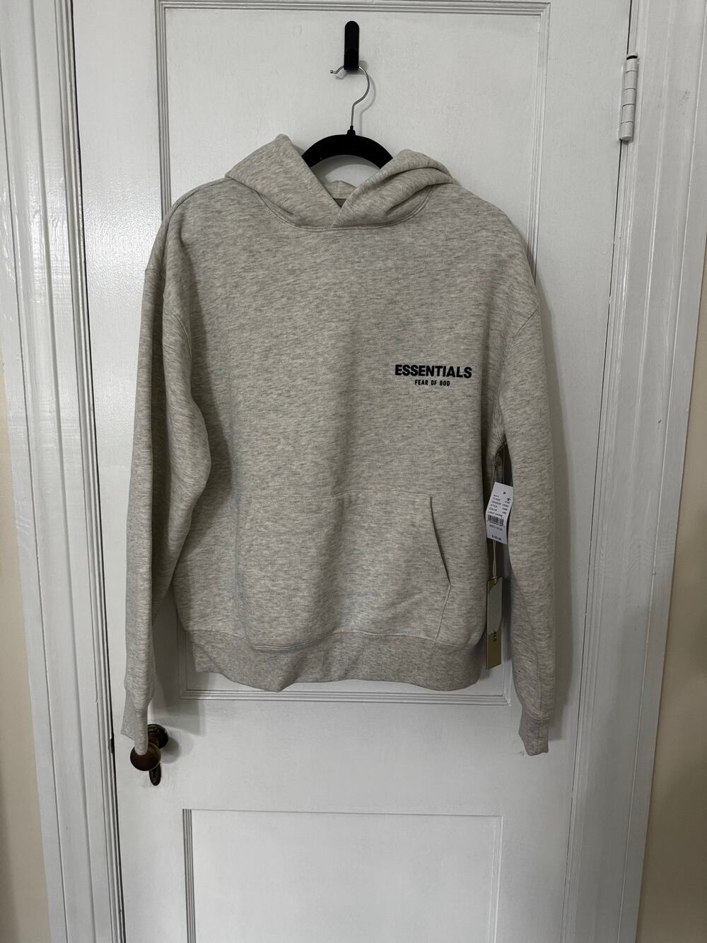 Fear of God ESSENTIALS Light Oatmeal Hoodie – Size Medium – NWT